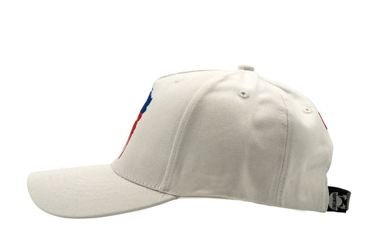 White Miamistylez 1804 3D Number Embroidered Dad Hat
