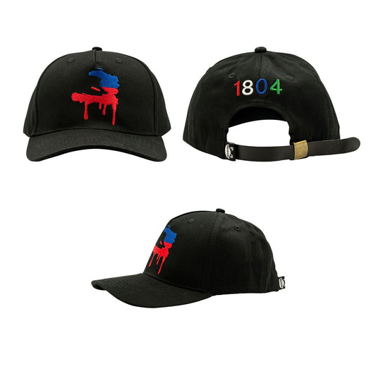 Black Miamistylez 1804 3D Number Embroidered Dad Hat