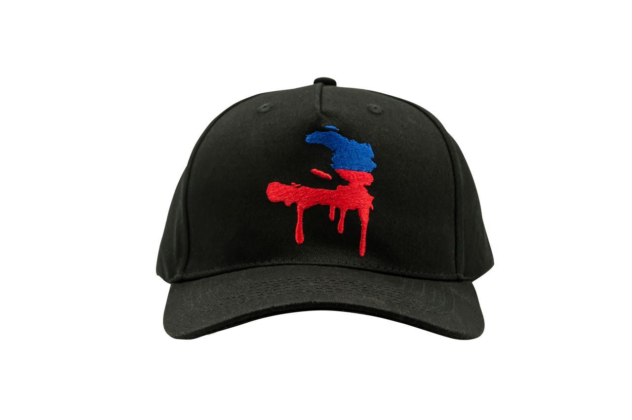 Black Miamistylez 1804 3D Number Embroidered Dad Hat